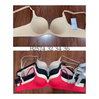  Áo ngực su đúc không gọng mút vừa không gân Thái lan 2574 bản lưng to size 34 size 36 cho ngực nhỏ nâng ngực 