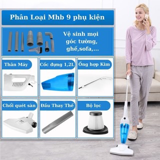 Bộ đầu máy hút bụi 9 trong 1 bằng nhựa