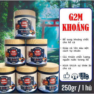 Khoáng g2m 250g cho cá vàng, cá koi, cá rồng,...