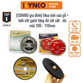 Mua lưỡi cưa gỗ + lưỡi cắt gạch tặng đá cắt sắt - đá mài 100 - 110mm