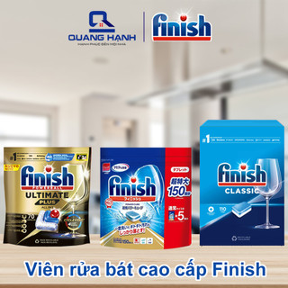 Viên rửa bát Finish Ultimate Plus All in 1 70 viên Finish Nhật 150 Viên Classic 110 viên Bột 1.2kg Dùng cho máy rửa bát