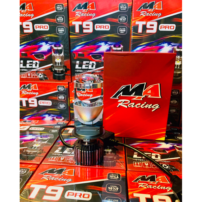 Đèn Bi Cầu Mini T9 Pro 60w M.A Racing siêu sáng chânH4 lắp Zin