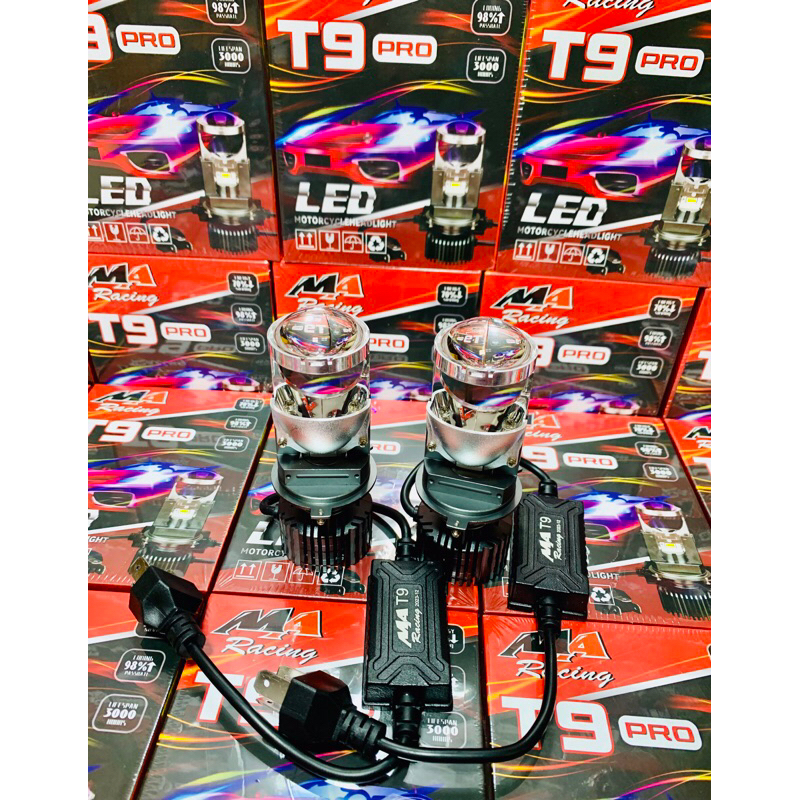 Đèn Bi Cầu Mini T9 Pro 60w M.A Racing siêu sáng chânH4 lắp Zin