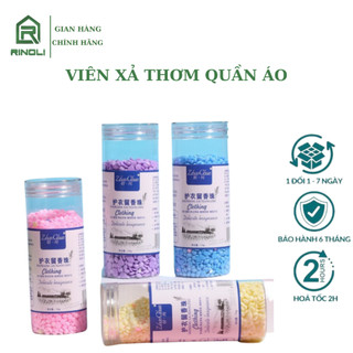 Viên xả thơm quần áo, Hạt xả thơm làm mềm vải lọ 110gram-RINOLI