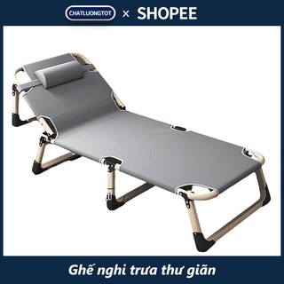 Giường gấp giường ngủ trưa một người ghế nằm tại nhà hoặc văn phòng ghế xếp tiện nhẹ,Mở ra rất lớn, xếp lại rất nhỏ gọn