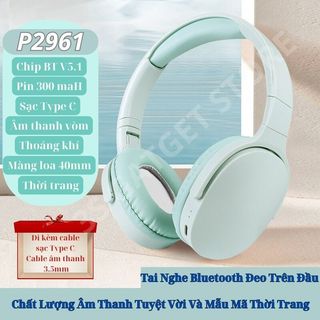 3s tai nghe bluetooth p2961 tai nghe không dây tai phone bluetooth chụp tai chống ồn