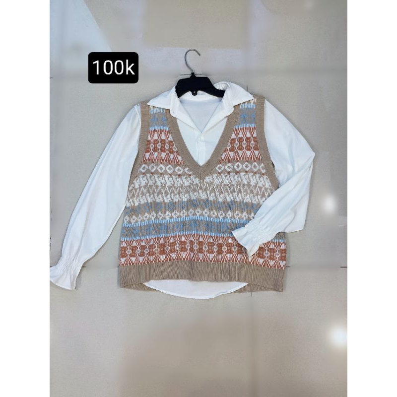 SET ÁO SƠ MI KÈM GHILE LEN