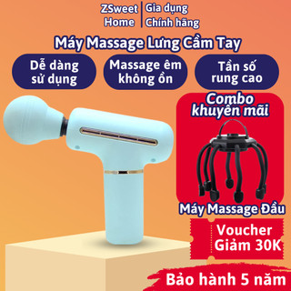 Máy massage cầm tay mini, máy đấm lưng massage cổ vai gáy và toàn thân súng massage cầm tay bảo hành 5 năm