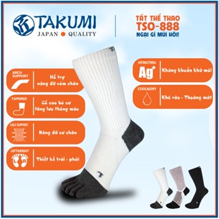 TẤT DÀI XỎ 5 NGÓN CHỐNG HÔI KHÁNG KHUẨN NHẬT TAKUMI TSO-888 THỂ THAO