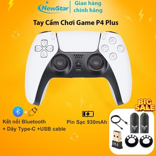Tay cầm chơi game P4 Plus, Tay cầm chơi game fifa online 4 không dây và có dây, tương thích pc, laptop, điện thoại...
