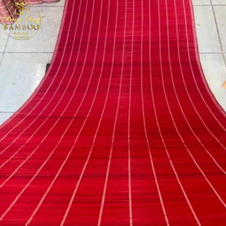Mành tăm trúc đỏ 80cm x 3m, 60cm x 2m decor background tết phông nền chụp ảnh mành tre trang trí tết