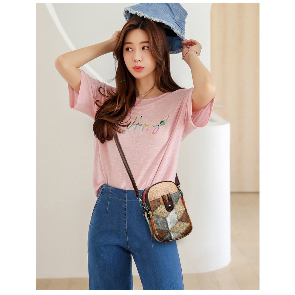Túi Xách Đeo Vai mini Hình Vuông Phong Cách retro Dành Cho Nữ TXG161