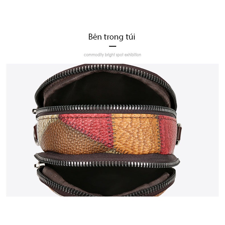 Túi Xách Đeo Vai mini Hình Vuông Phong Cách retro Dành Cho Nữ TXG161