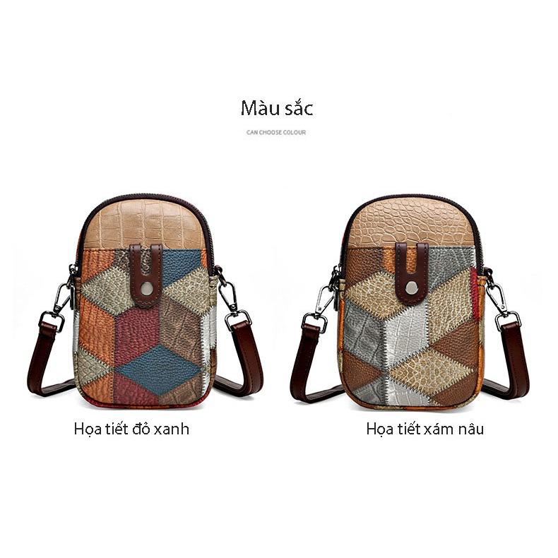 Túi Xách Đeo Vai mini Hình Vuông Phong Cách retro Dành Cho Nữ TXG161