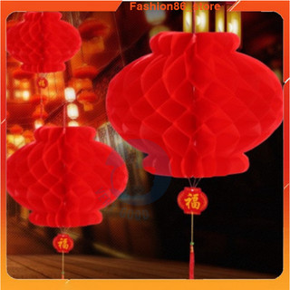 Đèn lồng treo tết trang trí nhà cửa sân vườn lễ hội cưới hỏi chất liệu giấy nhựa đỏ bắt mắt nhiều kích thước giá rẻ