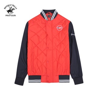 Beverly hills polo club-áo jacket 2 lớp nam regular fit đỏ trơn-jmrlw23v026