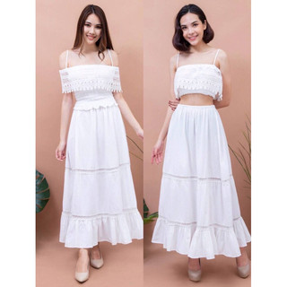 Áo croptop xô trắng Thái.