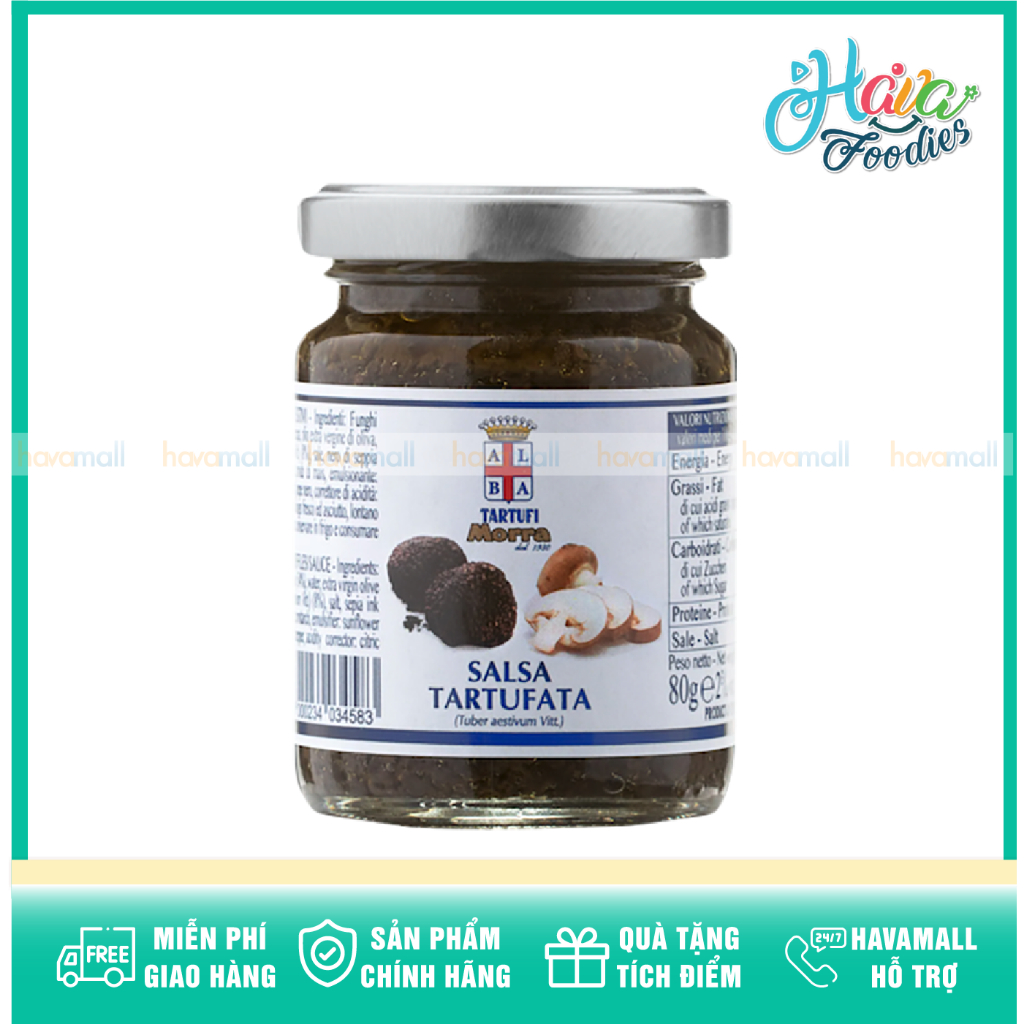 Sốt Nấm Truffle 8% Tartufi Morra – Salsa Tartufata 80G