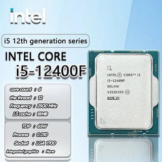 Bộ vi xử lý CPU INTEL CORE I5-12400F TRAY (UPTO 4.4GHZ, 6 NHÂN 12 LUỒNG, 18MB CACHE, 65W) - SOCKET INTEL LGA 1700)