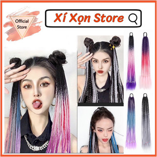 Cột tóc tết bính dreadlock âu mỹ 60cm đa sắc màu- xí xọn store