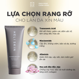 Lotion Dưỡng Thể Cấp Ẩm, Sáng Da Heli Skin, 5% Niacinamide & Anti-Melanin Complex 200Ml