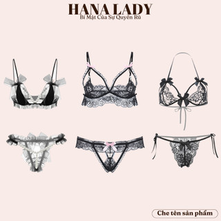 Bộ Lót Ren Nữ Sexy - Đồ Lót Thun, Ren Phối Nơ Xuyên Thấu Quyến Rũ Tổng Hợp