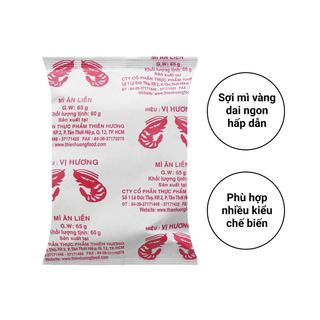 Mì Vị Hương vị tôm gói 60g