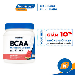 Chống Dị Hóa Cơ Bắp Tăng Sức Bền Nutricost BCAA Powder 60 Lần Dùng
