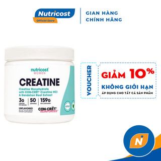 Tối Ưu Hóa Hiệu Suất Tập Luyện, Xây Dựng Cơ Bắp Nutricost Creatine For Women 50Serving