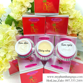 Kem dưỡng trắng da , mờ nám ginseng nhân sâm