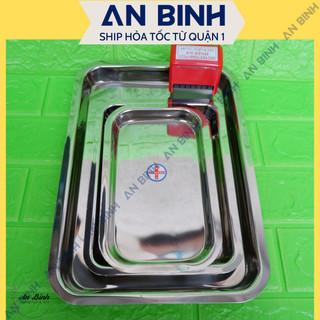 (Q1-HCM) Khay Inox Chữ Nhật Medical Hàng Việt Nam Chất Lượng Cao
