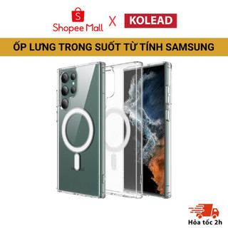 Ốp điện thoại trong suốt từ tính KOLEAD P12 dành cho Samsung Galaxy S22 + Ultra S23 + Ultra FE S24 + Ultra