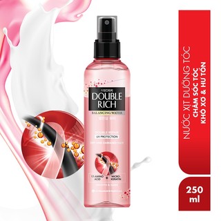 Xịt dưỡng tóc Double 250ml & Double rich Oxy hóa phục hồi khô xơ, chẻ ngọn (MÀU HỒNG)