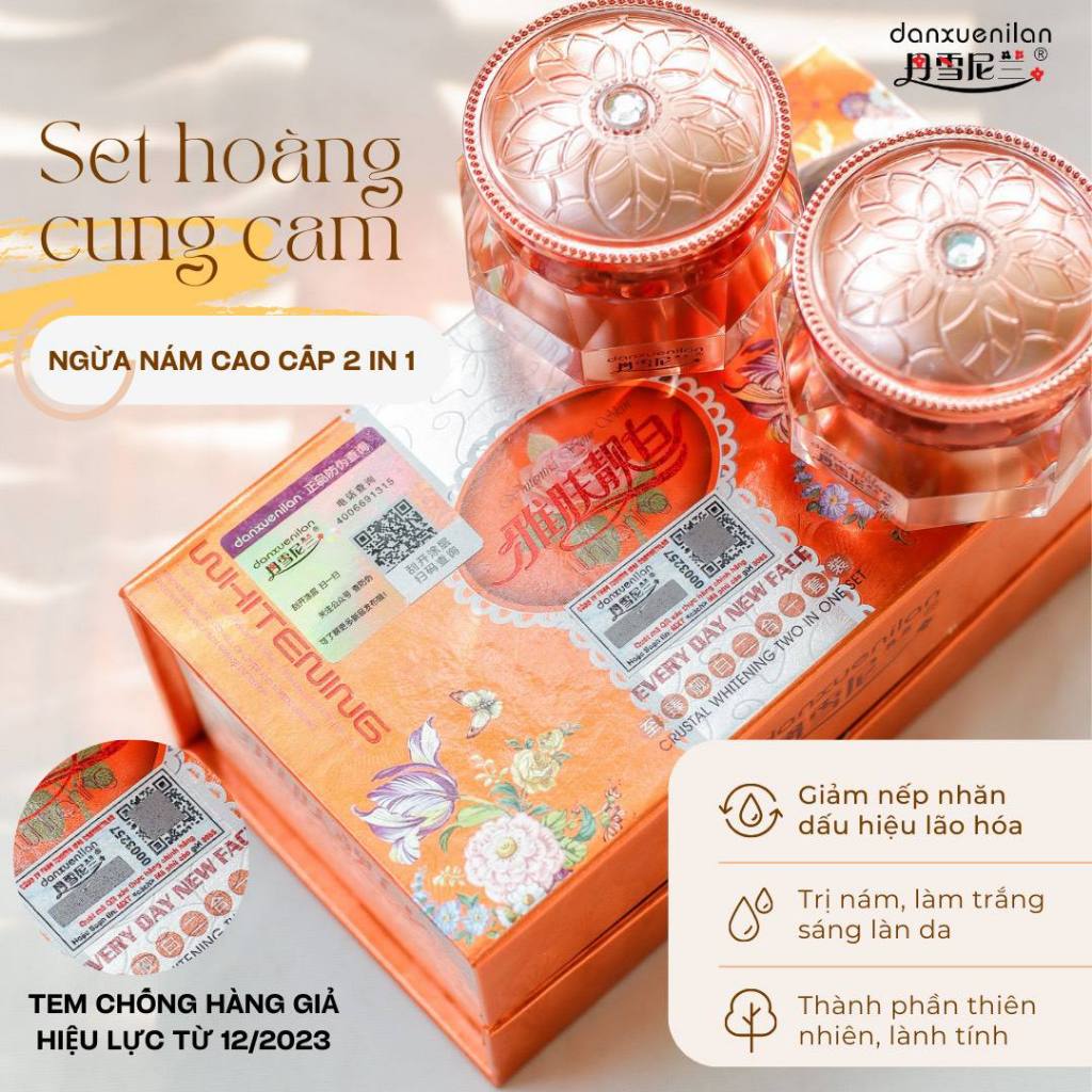 CHÍNH HÃNG -  Bộ Đôi Hoàng Cung Cam 2IN1 Hàng Chuẩn Danxuenilan Cam