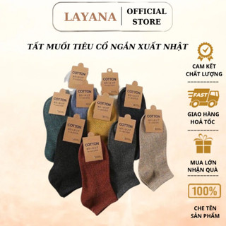 Tất vớ cổ ngắn nam nữ muối tiêu LAYANA Unisex đa sắc chống hôi chân cực đep_LAYANA STORE