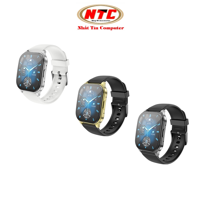 Đồng hồ thông minh AMOLED hoco Y19 smart watch hỗ trợ cuộc gọi - pin đến 10 ngày / theo dõi sức khoẻ / chống nước IP68
