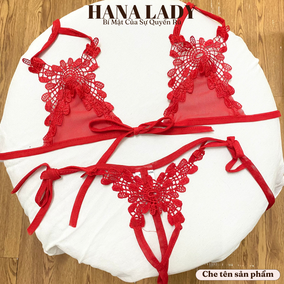 Bộ Lót Nữ Sexy - Đồ Lót Dây Ren Hoa Xuyên Thấu Gợi Cảm Quyến Rũ BL056