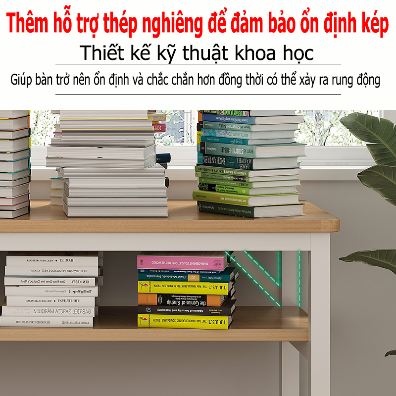 Bàn học hai tầng máy tính bàn viết thiết kế cuộc sống | BigBuy360 - bigbuy360.vn