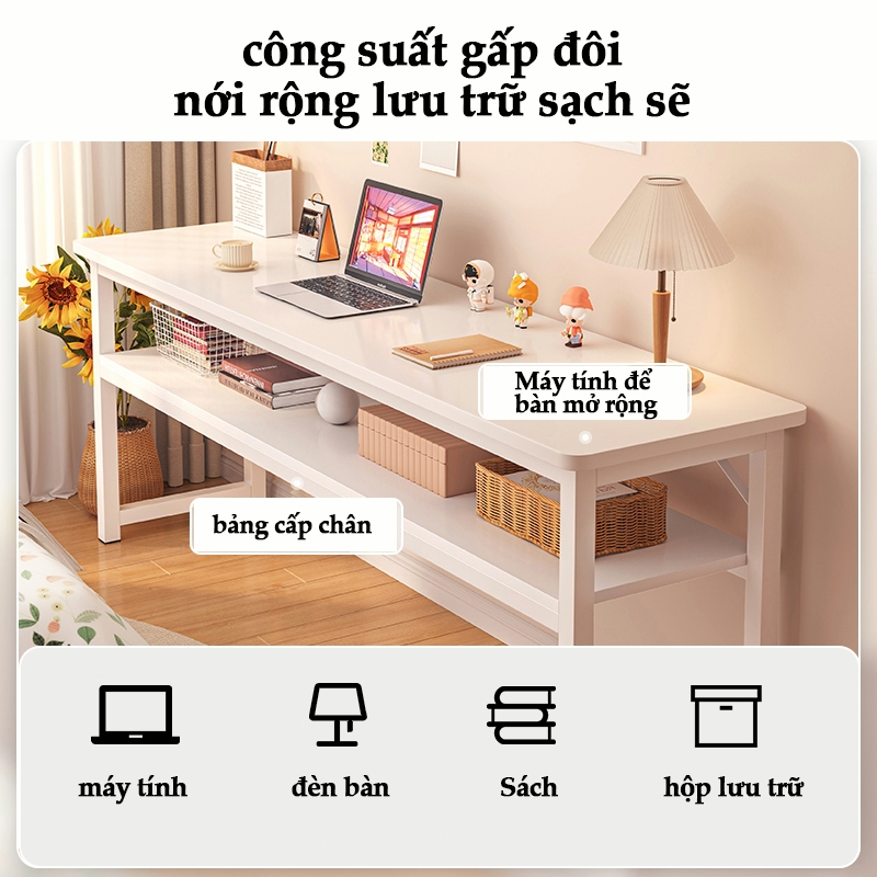 Bàn học hai tầng máy tính bàn viết thiết kế cuộc sống | BigBuy360 - bigbuy360.vn