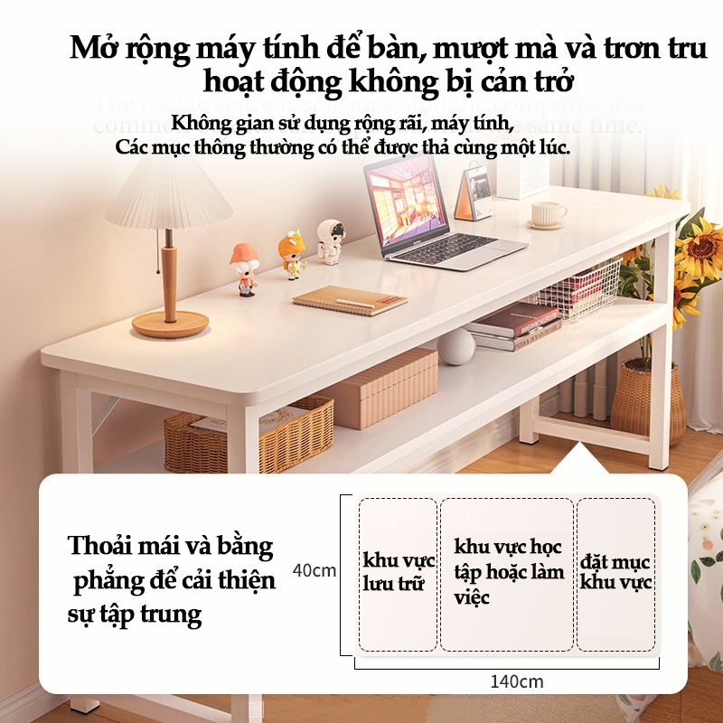 Bàn học hai tầng máy tính bàn viết thiết kế cuộc sống | BigBuy360 - bigbuy360.vn