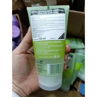 Sữa Rửa Mặt Sáng Da SIM.P.L.E 150ML - Mẫu Mới