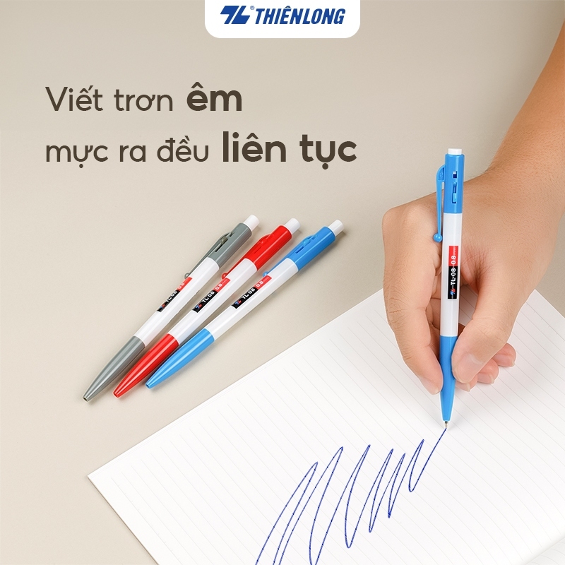 Combo Bút bi Thiên Long TL-08 xanh