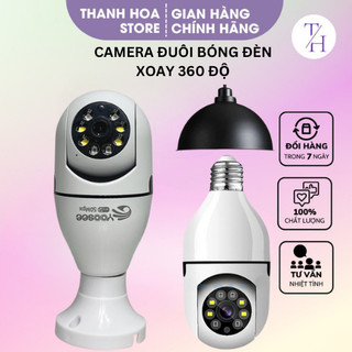 Camera yoosee wifi yoosee 8 led đuôi bóng đèn xoay 360 độ 5.0mps - 1080p có bảo hành