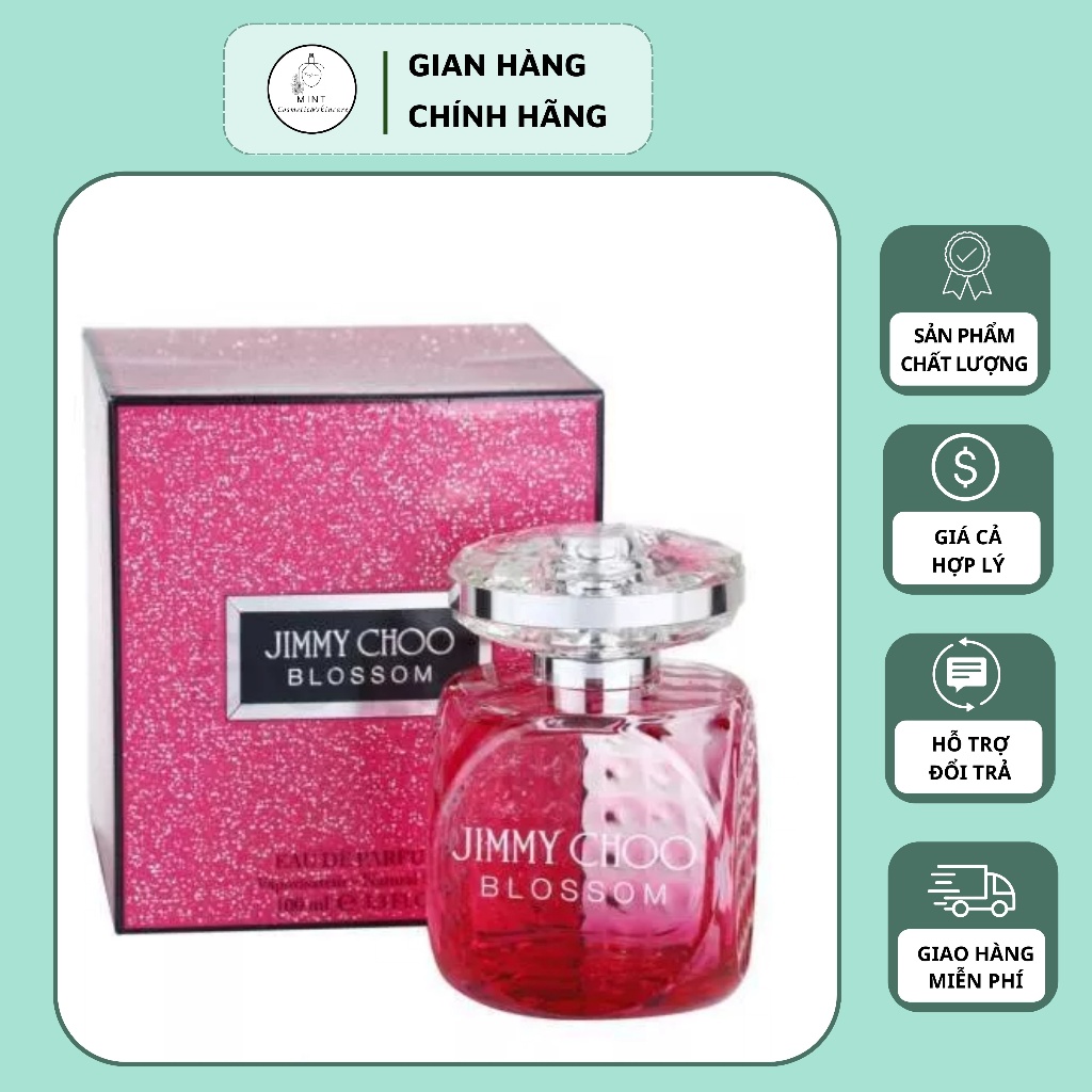 Nước hoa nữ mini Jimmy Choo Blossom EDP 4.5ml hương hoa cỏ trái cây tươi trẻ năng động chính hãng