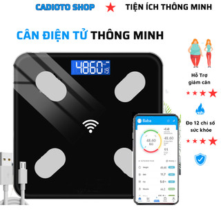 Cân Đo Sức Khỏe Thông Minh (Loại Rẻ). Cân Điện Tử Sức Khỏe Kết Nối Điện Thoại Đo Chỉ Số Sức Khỏe Cân Thông Minh