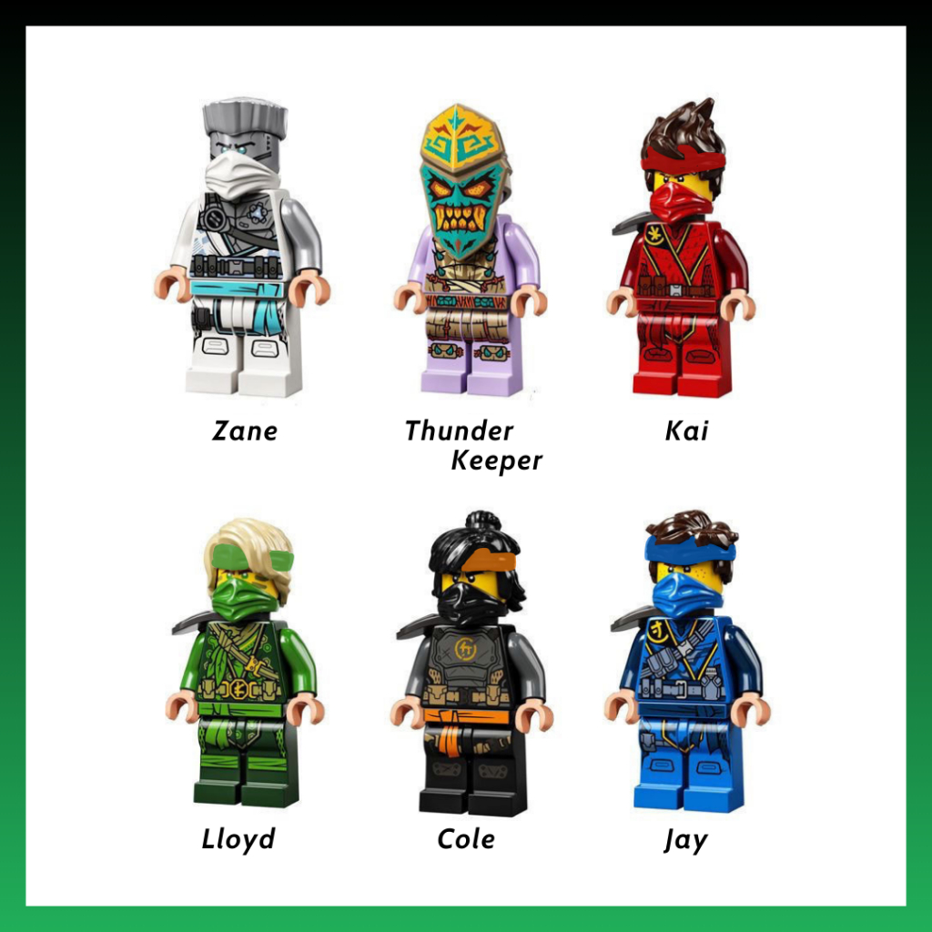 Đồ chơi lắp ráp minifigures Ninjago Phần 14 Island - Lắp ghép xếp hình nhân vật Ninja Kai Cole Jay Zane Lloyd Nya Wu