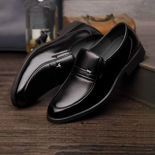 Giày tây nam da bò cao cấp - đế cao su non đi rất êm và mềm tăng chiều cao 4 cm khâu đế 2 lớp ( da bò nguyên tấm )