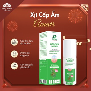 Xịt Khoáng Dưỡng Da Cấp Ẩm Sáng Da Từ Thiên Nhiên Acnevir Santafa - Chai 100ml