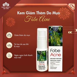 Gel giảm mụn làm mờ sẹo thâm, sẹo rỗ, sẹo lõm fobe acne - 15g