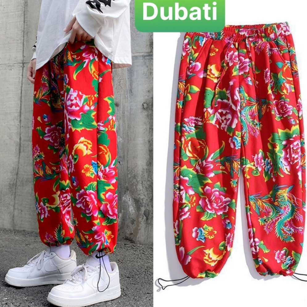 QUẦN JOGGER ỐNG RỘNG THỂ THAO NAM NỮ UNISEX CON CÔNG CHÚC TẾT CAO CẤP - DUBATI FASHION